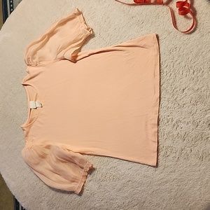 H &M pink blouse